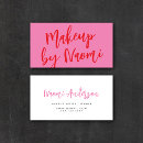 Search for red business cards Beauty salon