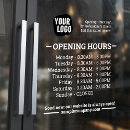 Search for store hours window decals Elegant