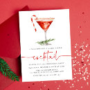 Search for candy cane cocktail holiday invitations Modern