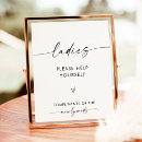 Search for restroom wedding signs Minimalist