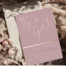 Search for mauve baby shower invitations Pink
