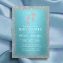 Search for footprint baby shower invitations Modern