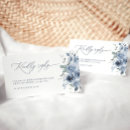 Search for floral rsvp cards Dusty blue