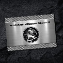 Search for metallic business cards Welding