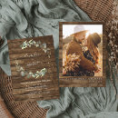 Search for wood wedding invitations Eucalyptus