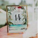 Search for tropical numbers table cards Palm trees