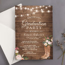 Search for country graduation invitations string lights