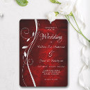 Search for red and silver wedding invitations Winter