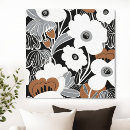 Search for black and white floral canvas prints Boho