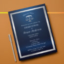 Search for silver and blue graduation invitations Lawyer