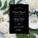 Search for black and white wedding programs Calligraphy script