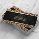 Search for leopard business cards Damask