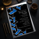 Search for black bar bat mitzvah invitations Stylish