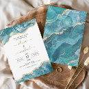 Search for teal turquoise and gold wedding invitations Agate