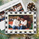 Search for black christmas cards Buffalo plaid