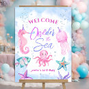 Search for mermaid birthday party posters Girl