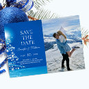 Search for winter wonderland save the date postcards Modern