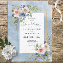 Search for blue rose wedding invitations Rustic