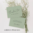 Search for olive green thank you cards Modern