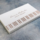 Search for piano teacher business cards Elegant