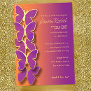 Search for butterfly bar bat mitzvah invitations Butterflies