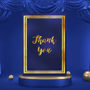 Search for blue and gold thank you cards Elegant