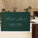 Search for emerald green guest books Chic