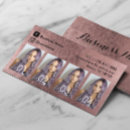 Search for rose gold foil business cards Hair stylist