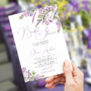 Search for lavender bridal shower invitations Wildflowers