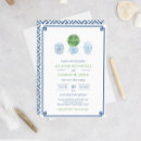 Search for preppy wedding invitations Blue and white