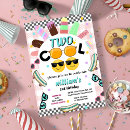 Search for two sweet birthday invitations Colorful