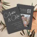 Search for black and white wedding invitations Classic