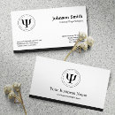 Search for psychology symbol business cards Psychologist