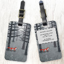 Search for fox luggage tags Forest