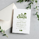 Search for lucky charm invitations St patricks day
