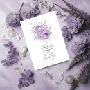 Search for lavender wedding invitations Silver