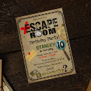 Search for escape room invitations Party