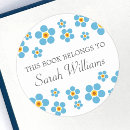 Search for ex libris stickers Flowers