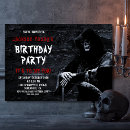 Search for scary birthday invitations Skull