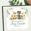 Search for baby shower bookplates Woodland animals
