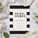 Search for black and white striped invitations Trendy