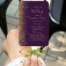 Search for purple and gold wedding programs Elegant