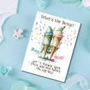 Search for whats the scoop gender reveal invitations Baby shower