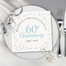 Search for 60th anniversary wedding napkins 60 years