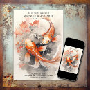 Search for fish wedding invitations Koi