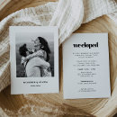 Search for elopement wedding reception invitations Minimalist