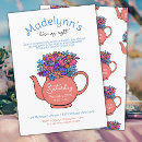 Search for dress up tea party invitations Girly