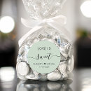 Search for love is sweet wedding stickers Modern