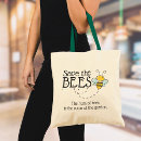 Search for save the bees tote bags Bumblebee