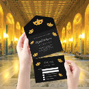 Search for masquerade mask invitations Black and gold
